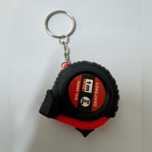 Retractable Ruler Tape Measure Mini Portable Pull Ruler Keychain 1m/3ft NEW